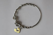 Load image into Gallery viewer, Flick Doodad Bangle, Silver & Brass