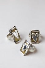 Load image into Gallery viewer, Postcard From The Heart Ring, Silver & Brass