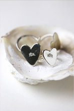Load image into Gallery viewer, Flick Heart Ring, Silver