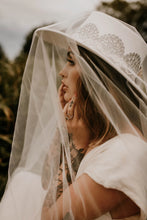 Load image into Gallery viewer, Bridal collection boater “I DO” in white/ Silver