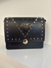 Load image into Gallery viewer, Chevron - Shoulder Bag Black