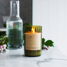 Load image into Gallery viewer, WATERMELON LEMONADE - Reclaimed Wine Bottle Soy Wax Candle