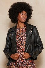 Load image into Gallery viewer, Tigerlily Velda Leather Jacket - Black
