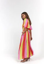 Load image into Gallery viewer, La Bohème Girls Camila Maxi Dress Candy Stripe
