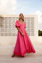 Load image into Gallery viewer, Remy Dress in Pink/Raspberry Linen
