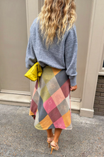 Load image into Gallery viewer, Argyle Wool Blend Skirt
