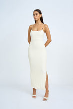 Load image into Gallery viewer, BIANCA BEAD MIDI DRESS - IVORY
