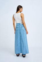 Load image into Gallery viewer, BLUE JEAN BEAUTY A-LINE SKIRT - BLUE WASH
