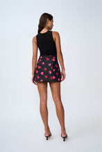 Load image into Gallery viewer, BUBBLE HEART MINI SKIRT - BLACK RED PINK
