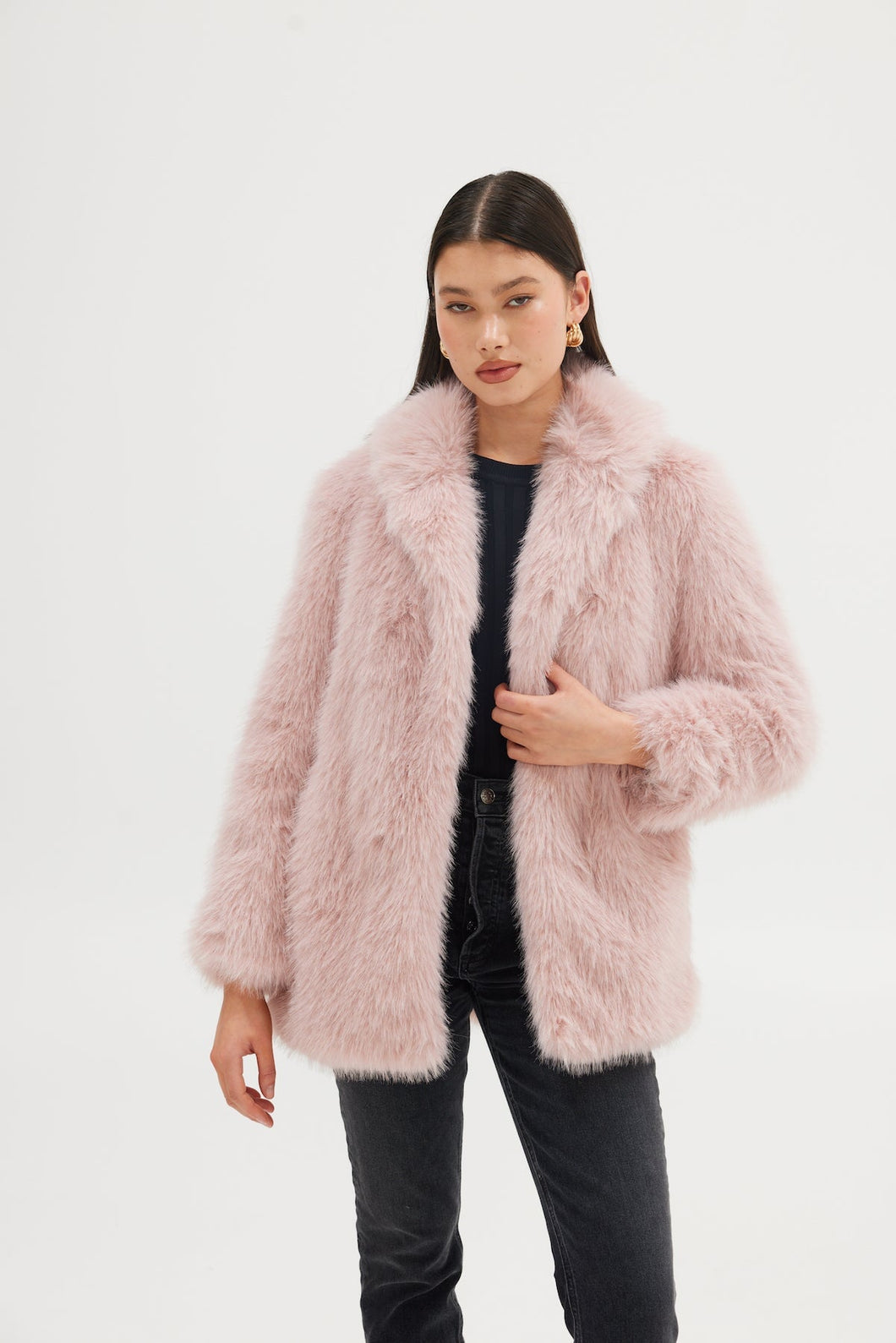 Arianna Fur Jacket - Pink