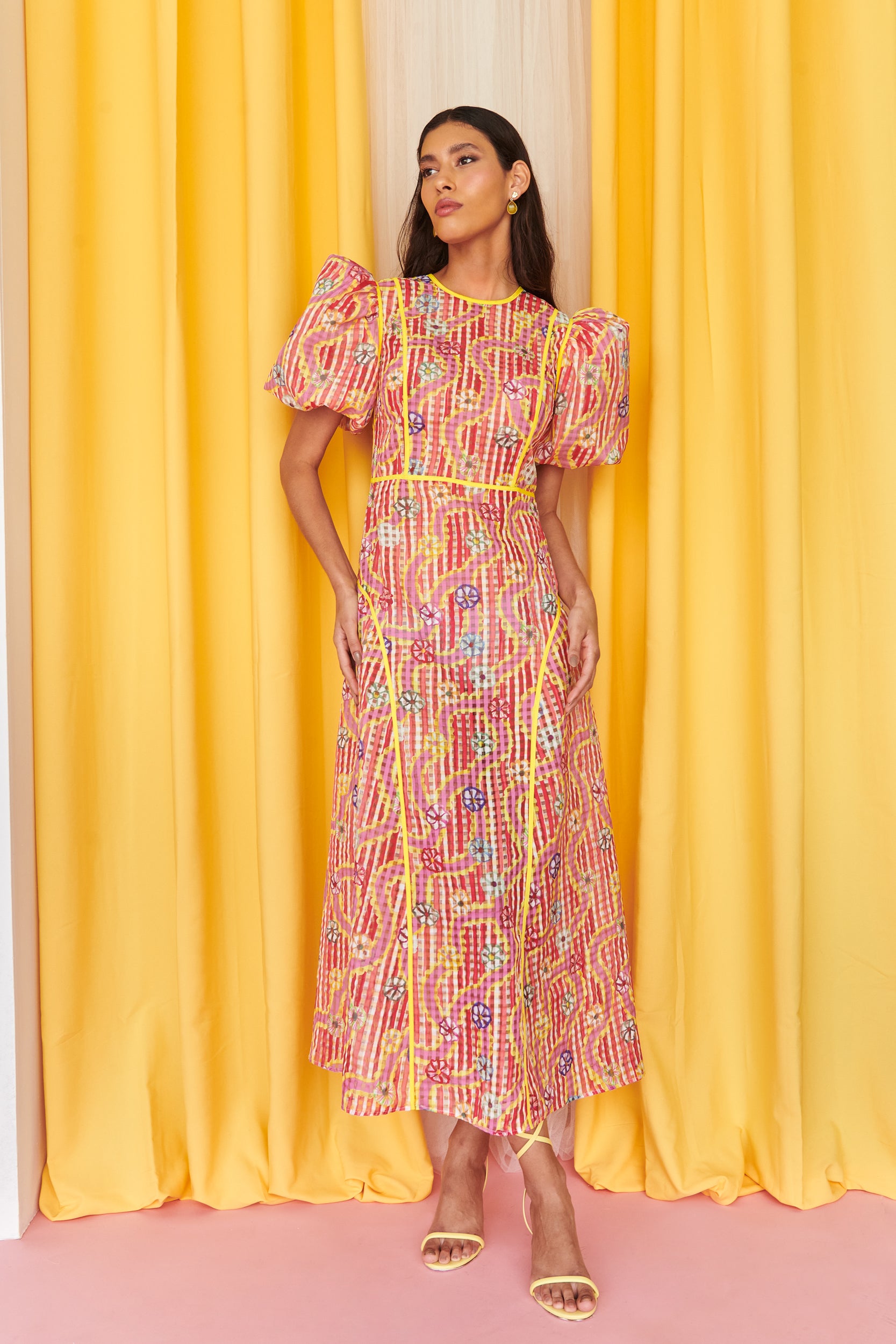 cotton summer dresses with sleeves Georgie Cotton Summer Dress
