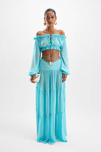 Load image into Gallery viewer, Song Moonstone Skirt - Blue Lagoon (sold as a set)
