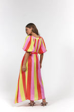 Load image into Gallery viewer, La Bohème Girls Camila Maxi Dress Candy Stripe
