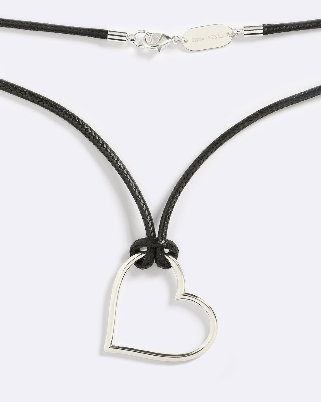 I HEART YOU NECKLACE IN SILVER