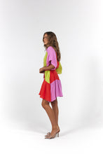 Load image into Gallery viewer, La Bohème Girls Moxie Mini Dress Candy Stripe
