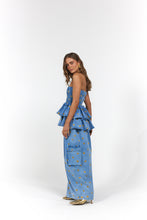 Load image into Gallery viewer, La Bohème Girls Mia Mini Multi Wear Skirt/Top Denim Hearts

