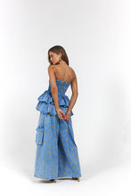 Load image into Gallery viewer, La Bohème Girls Mia Mini Multi Wear Skirt/Top Denim Hearts
