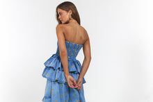 Load image into Gallery viewer, La Bohème Girls Mia Mini Multi Wear Skirt/Top Denim Hearts
