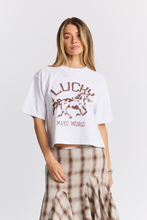 Load image into Gallery viewer, Lucky Stars Boxy Crop Tee
