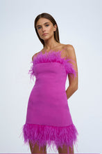 Load image into Gallery viewer, NADIA FEATHER MINI DRESS - PINK
