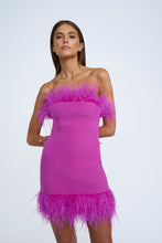Load image into Gallery viewer, NADIA FEATHER MINI DRESS - PINK

