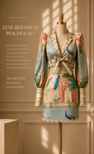 Load image into Gallery viewer, Coral Peacock Mini Skirt

