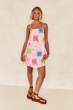 Load image into Gallery viewer, Pink Postcards Mini Dress
