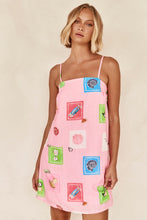 Load image into Gallery viewer, Pink Postcards Mini Dress
