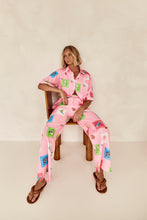 Load image into Gallery viewer, Pink Postcards Long Pant Set

