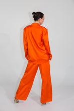 Load image into Gallery viewer, ORANGE &quot;ALLEY CAT&quot; SATIN BLAZER
