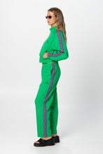 Load image into Gallery viewer, KELLY GREEN &quot;GEO&quot; TRACK JACKET
