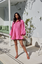 Load image into Gallery viewer, Camie Dress in Pink Linen
