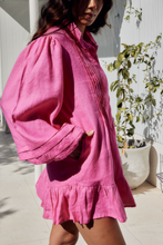 Load image into Gallery viewer, Camie Dress in Pink Linen
