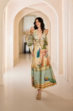 Load image into Gallery viewer, Coral Peacock Maxi Skirt
