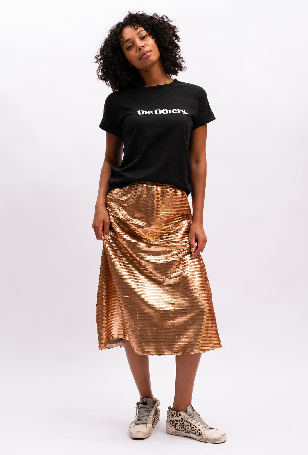 Alice Sequin Skirt - Gold Dust
