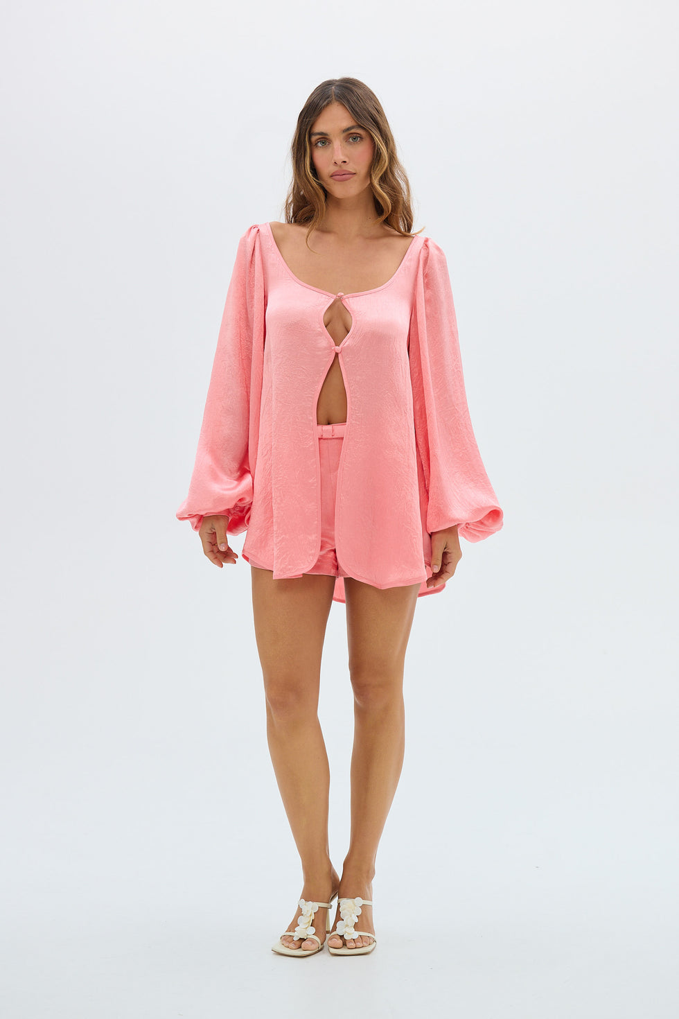 Penelope Blouse - Watermelon (sold as set)