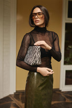 Load image into Gallery viewer, Riley Sheer Long Sleeve Top - Black
