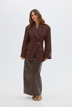 Load image into Gallery viewer, Saskia Cinched Blazer - Chocolate
