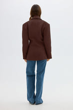 Load image into Gallery viewer, Saskia Cinched Blazer - Chocolate
