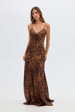 Load image into Gallery viewer, Savannah Rosette Gown - Leopard
