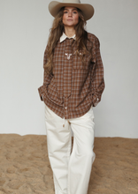 Load image into Gallery viewer, Homestead Check Boyfriend Button Up
