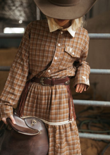 Load image into Gallery viewer, Homestead Check Tiered Skirt
