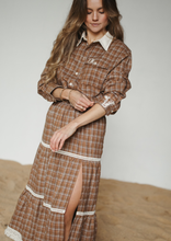 Load image into Gallery viewer, Homestead Check Tiered Skirt

