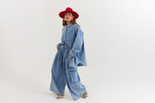 Load image into Gallery viewer, La Bohème Girls Ezra Pant Denim Hearts

