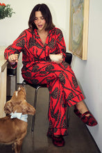 Load image into Gallery viewer, Red Bow Cotton Button Through Pyjamas
