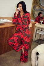 Load image into Gallery viewer, Red Bow Cotton Button Through Pyjamas

