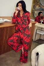 Load image into Gallery viewer, Red Bow Cotton Button Through Pyjamas
