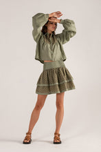 Load image into Gallery viewer, LUCENT MINI SKIRT - MOSS GREEN
