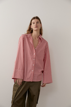 Load image into Gallery viewer, Fern Shirt in Red/White

