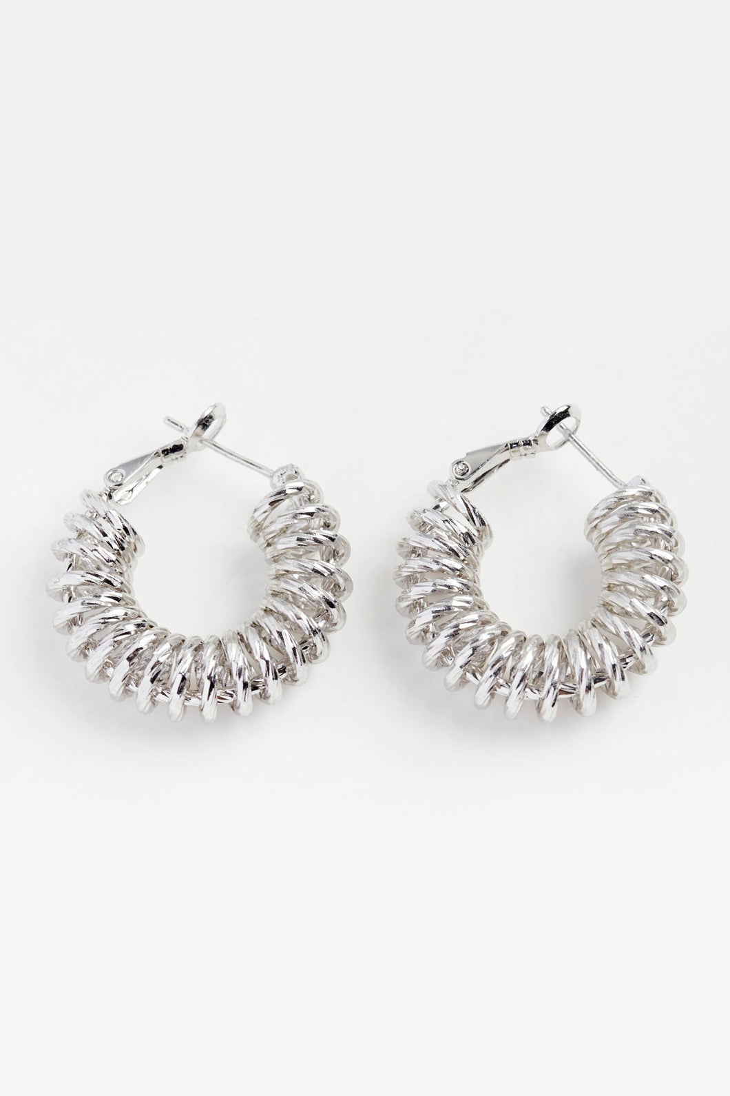 SPIRAL HOOP EARRINGS